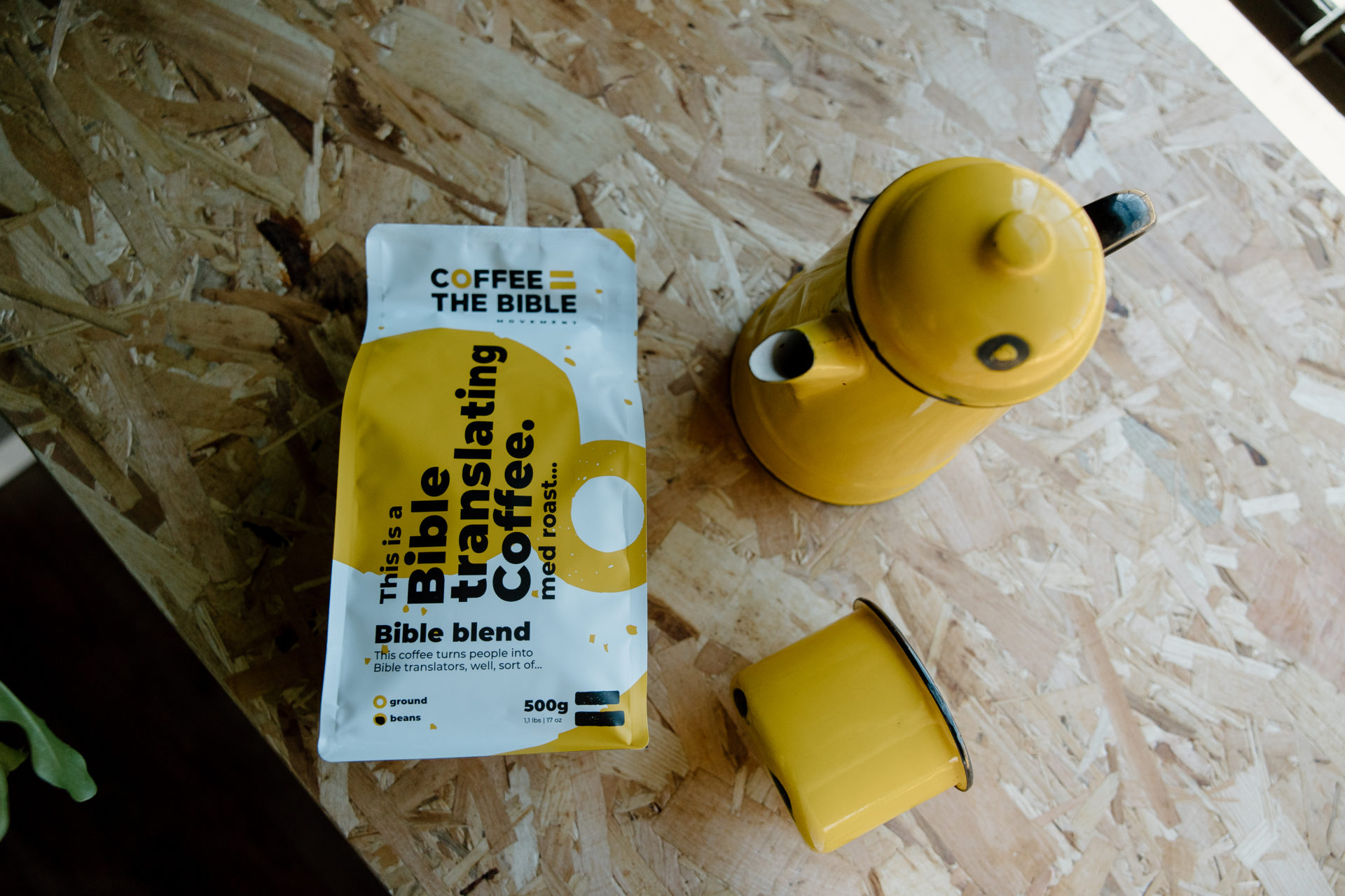 Coffee The Bible Bible Blend coffee bag